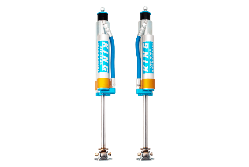 King Shocks XJ 84-00 Front 2.5 Dia. Piggy Hose Reservoir For 3-4" Lifts (Pair) - Apollo Off-Road