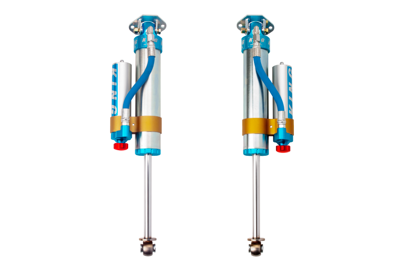 King Shocks XJ 84-00 Rear 2.5 Dia. Piggy Hose Reservoir For 5-6" Lifts W/ Adjuster (Pair) - Apollo Off-Road