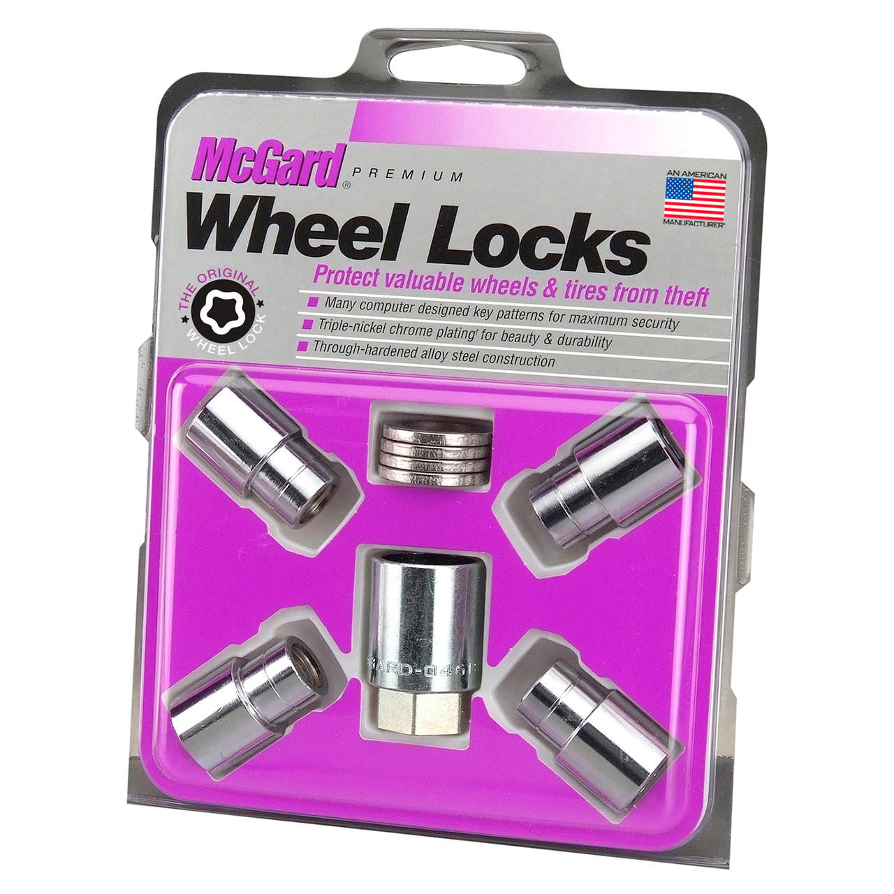 Mag-Shank Style Wheel Locks-Exposed-Chrome 21153 - Apollo Off-Road