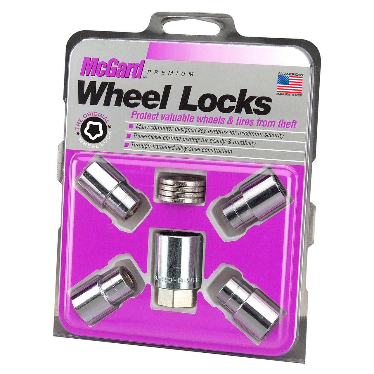 Mag-Shank Style Wheel Locks-Exposed-Chrome 21156 - Apollo Off-Road