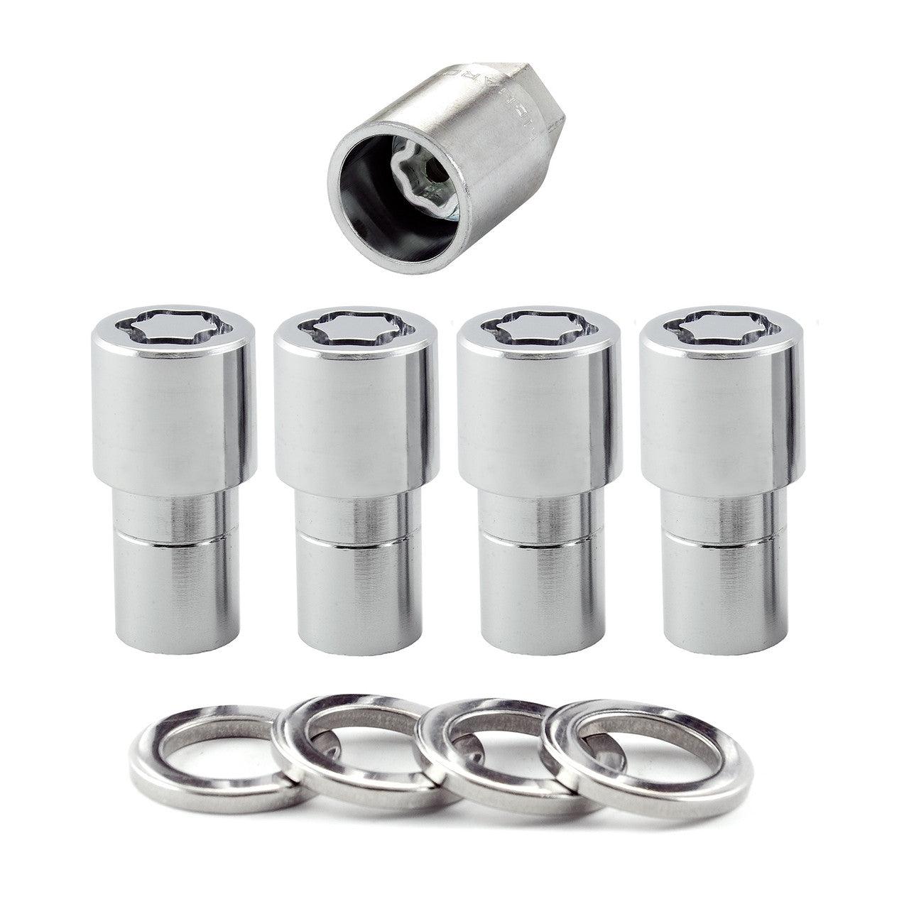 Mag-Shank Style Wheel Locks-Exposed-Chrome 22158 - Apollo Off-Road
