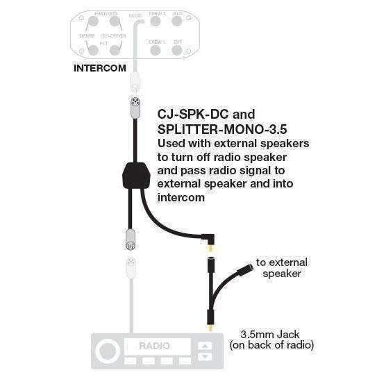 Mini External Speaker for Mobile Radios - Apollo Off-Road