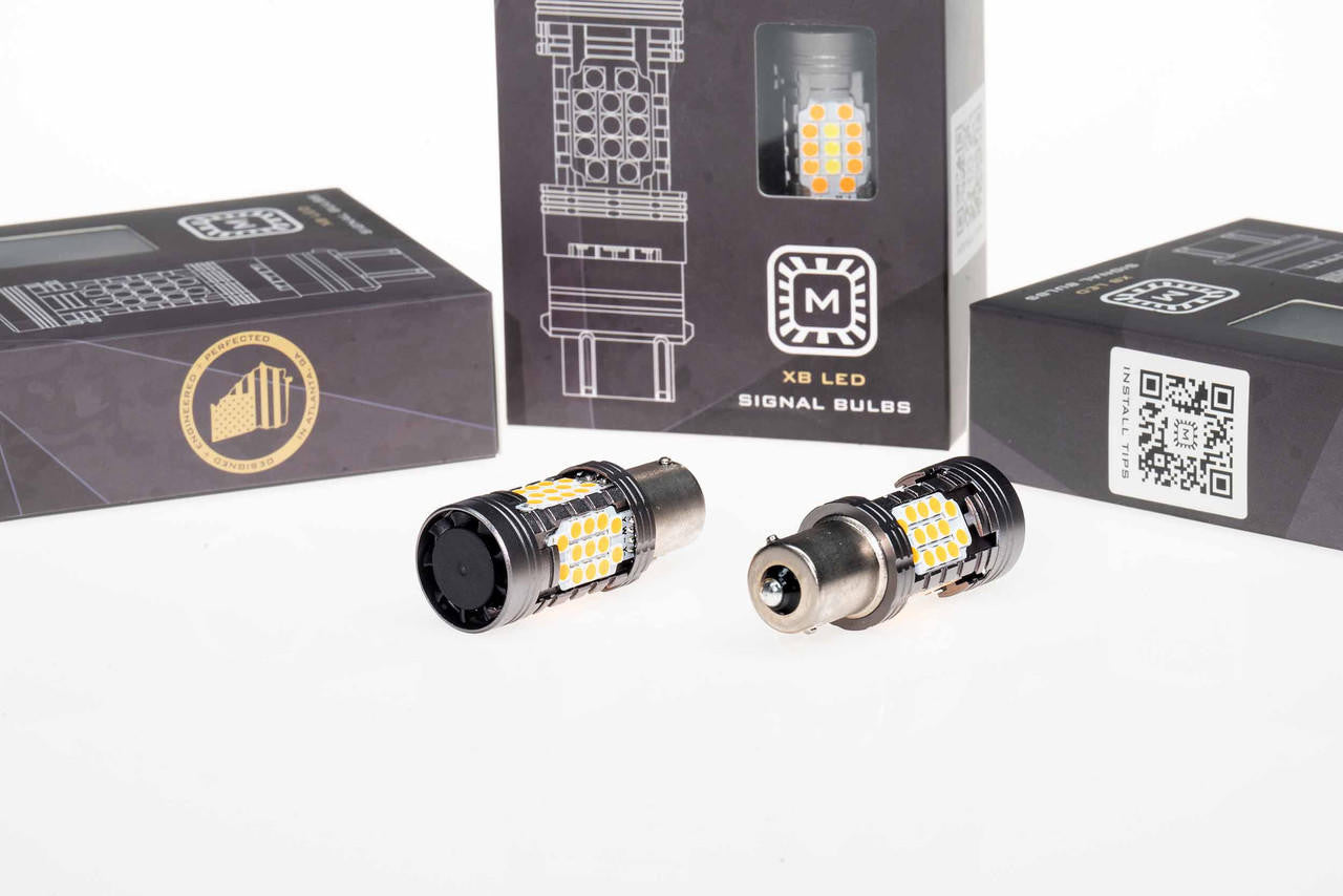 Morimoto 1156: XB LED Bulbs (Amber-Set) - Apollo Off-Road