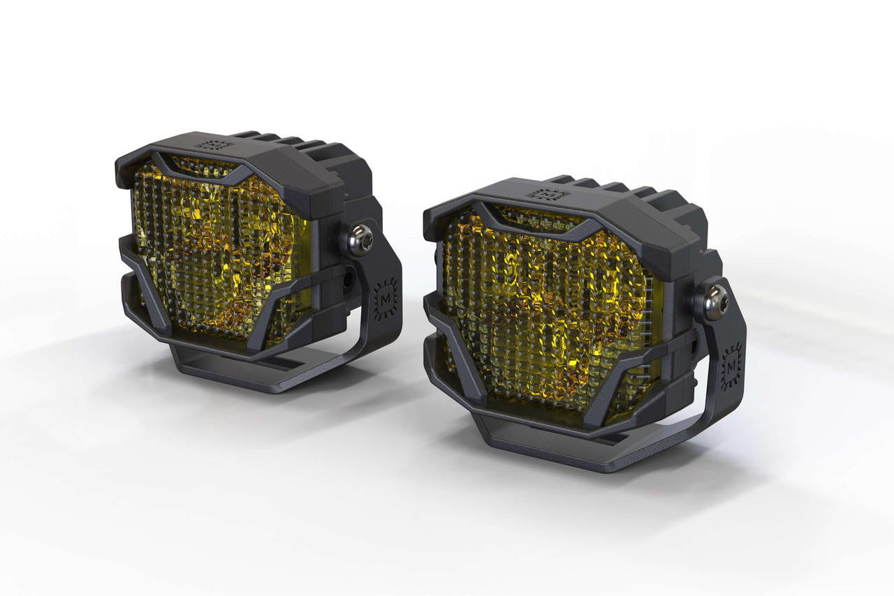 Morimoto 4Banger 2.0 NCS LED Pods, Set (Flood-Yellow) - Apollo Off-Road