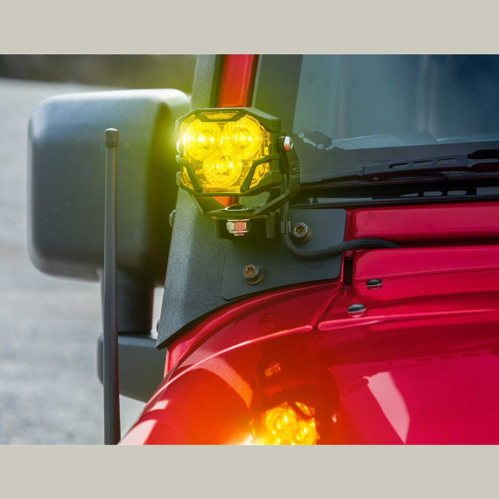 Morimoto 4Banger A-Pillar Brackets: Wrangler JK (07-17) - Apollo Off-Road