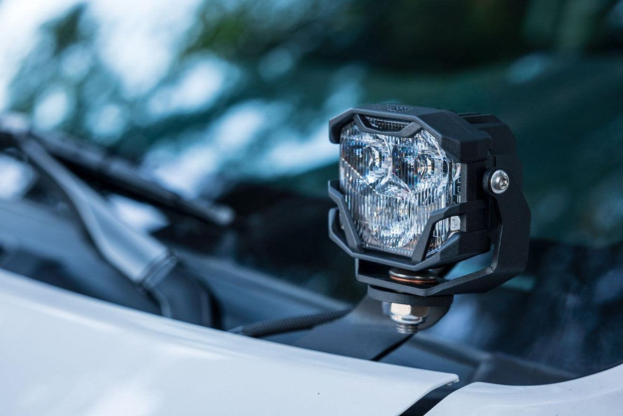 Morimoto 4Banger HXB LED Pods (SAE Wide - Yellow)(Set) - Apollo Off-Road