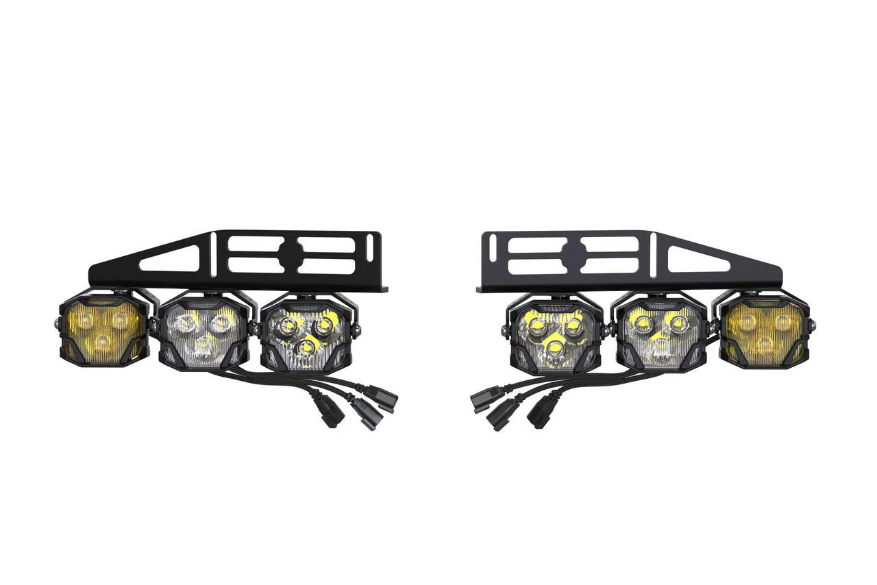 Morimoto 4Banger Triple Fog Kit: 17-20 Raptor (brackets only) - Apollo Off-Road