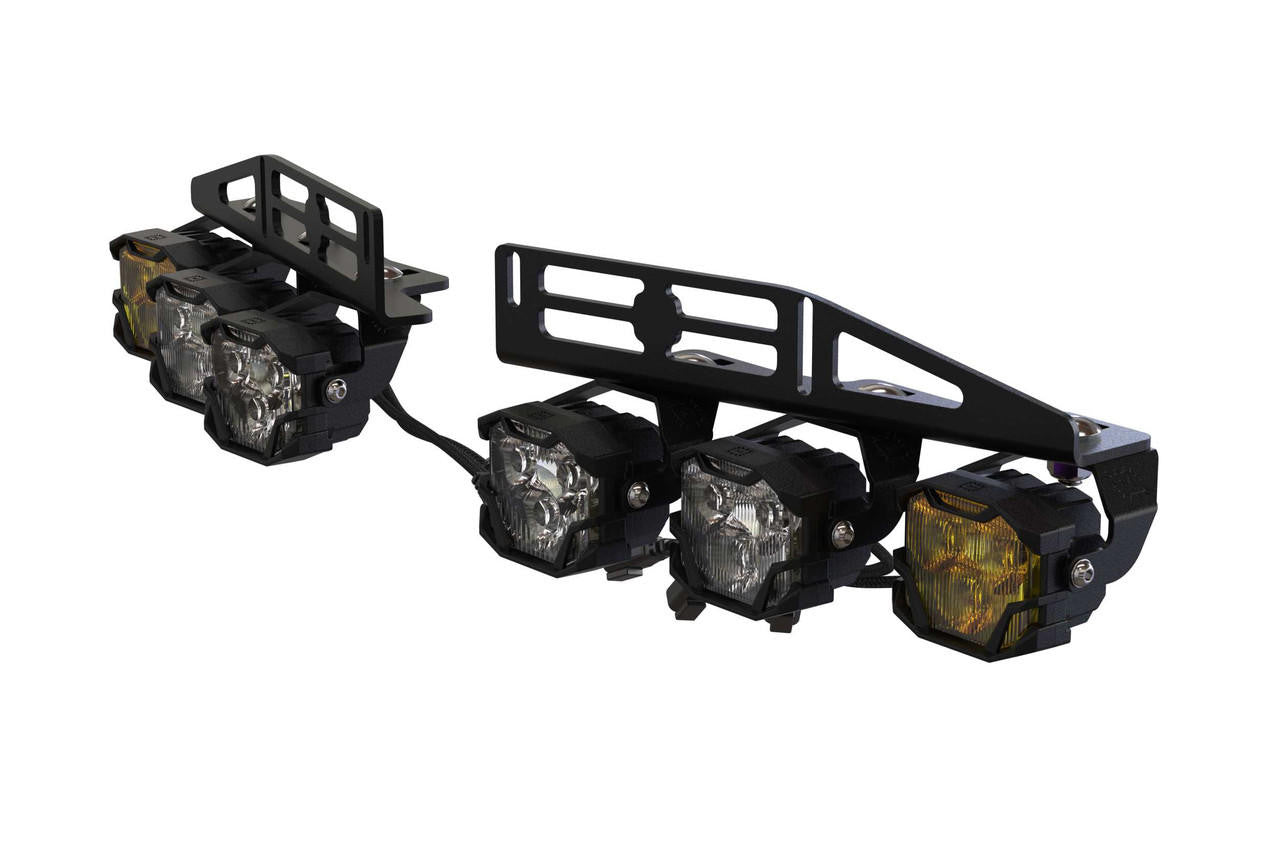 Morimoto 4Banger Triple Fog Kit: 17-20 Raptor (brackets only) - Apollo Off-Road