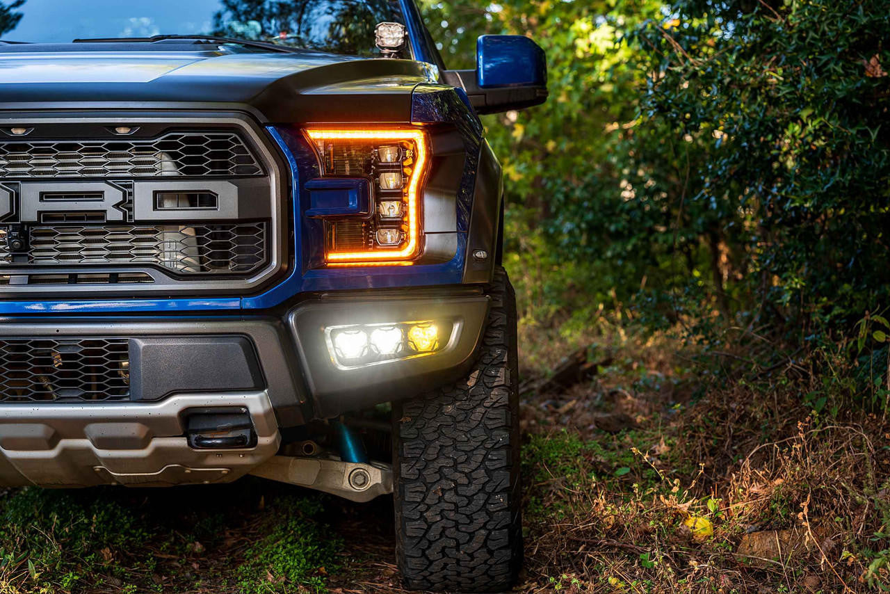 Morimoto 4Banger Triple Fog Kit: 17-20 Raptor (brackets only) - Apollo Off-Road