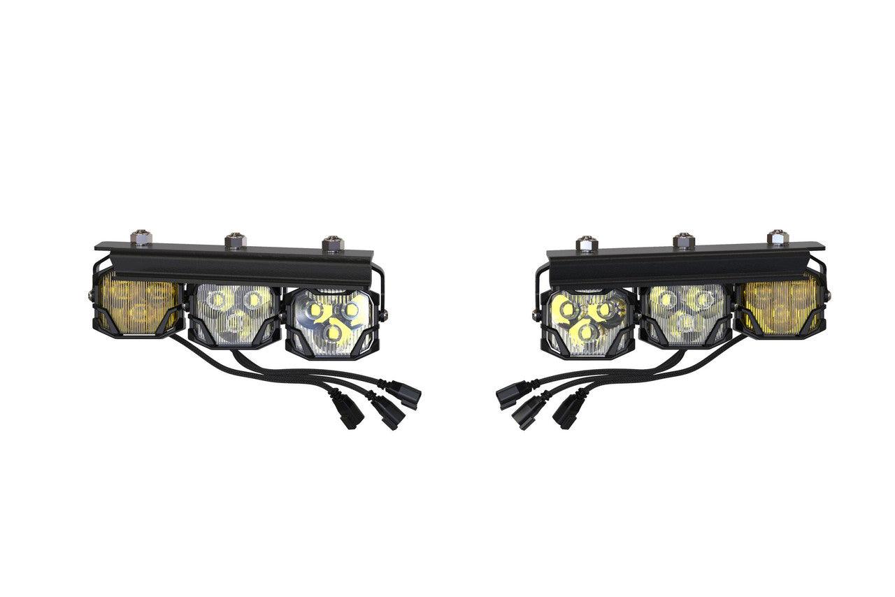 Morimoto 4Banger Triple Fog Kit: 2021+ Bronco (brackets only) - Apollo Off-Road