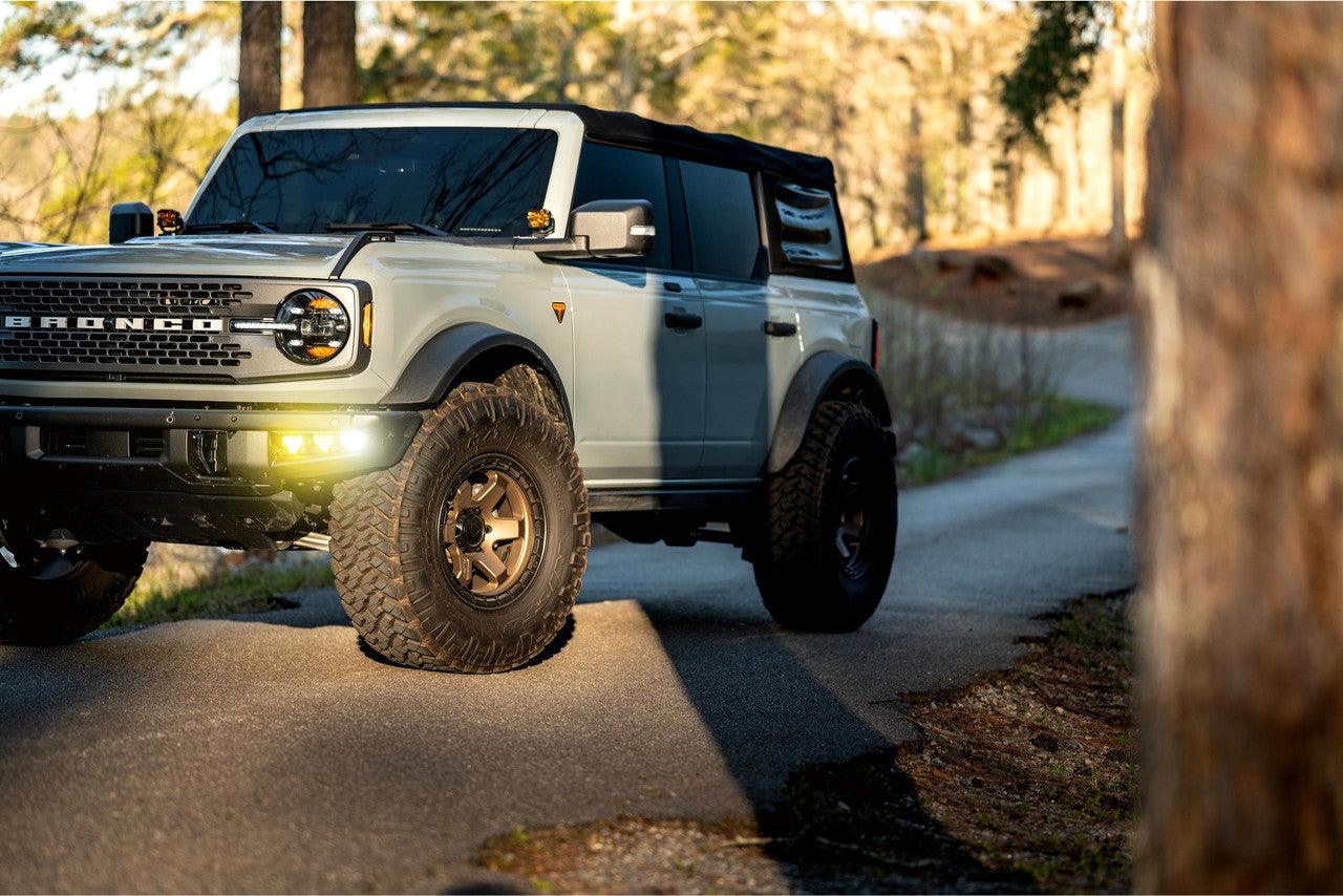 Morimoto 4Banger Triple Fog Kit: 2021+ Bronco (brackets only) - Apollo Off-Road