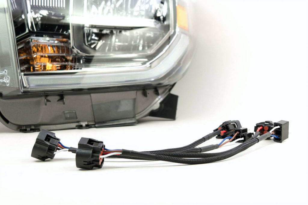 Morimoto Conversion Harness: Tundra OEM LED Headlights DRL Adapter (14-19) - Apollo Off-Road
