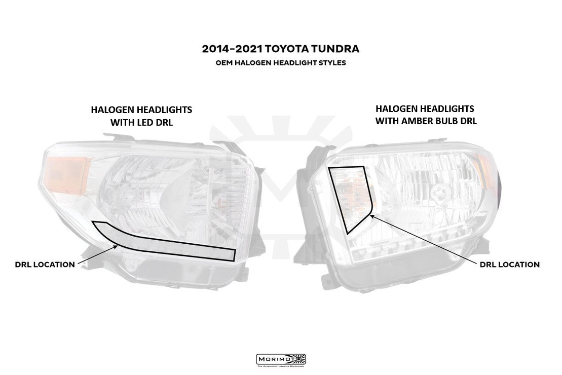 Morimoto Conversion Harness: Tundra OEM LED Headlights DRL Adapter (14-19) - Apollo Off-Road