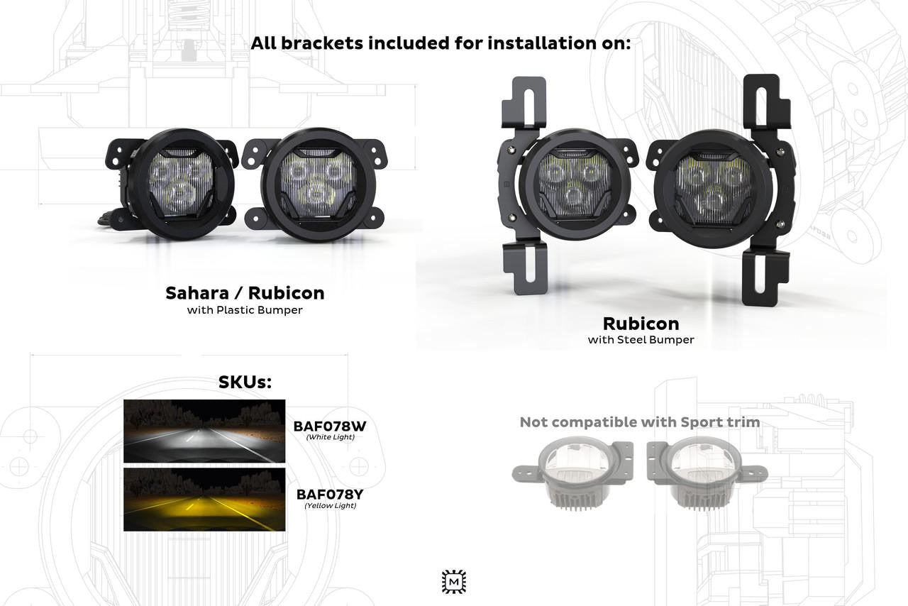 Morimoto Fender DRL-Signals: Jeep Wrangler JL-JT (Smoked) (Pair) - Apollo Off-Road