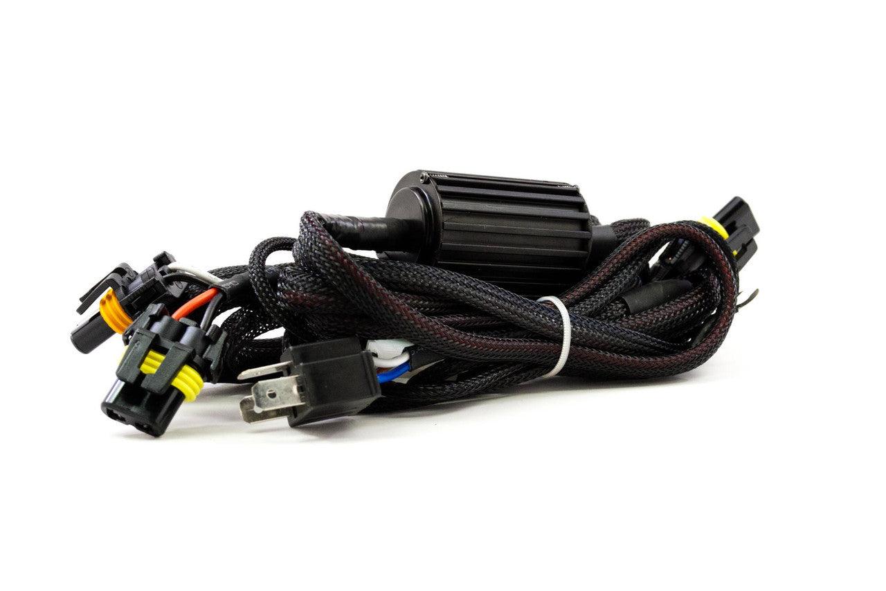 Morimoto Relay Harness: MotoCycle Dual Output (H4) - Apollo Off-Road