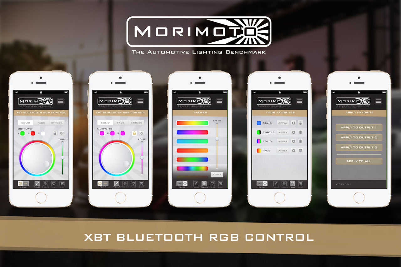 Morimoto RGBW Controller: Morimoto XBT (1x5 - 2x4 Wire Universal Standard) - Apollo Off-Road