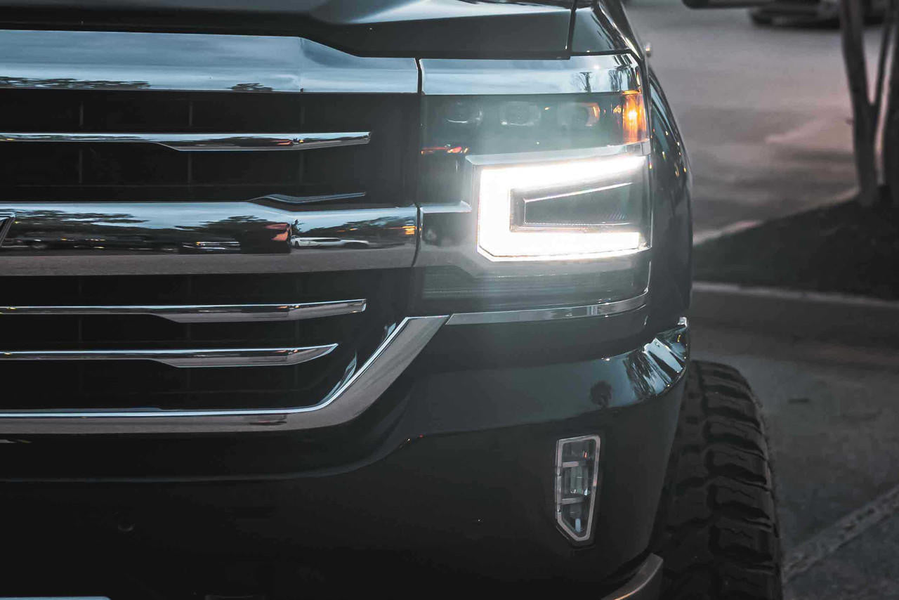 Morimoto XB Headlight Grille Trim Bezels: LF542 (Pair - Chrome) - Apollo Off-Road