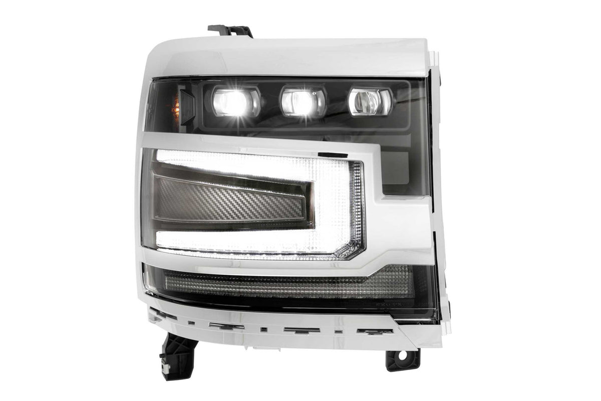 Morimoto XB Headlight Grille Trim Bezels: LF542 (Pair - Unfinished) - Apollo Off-Road