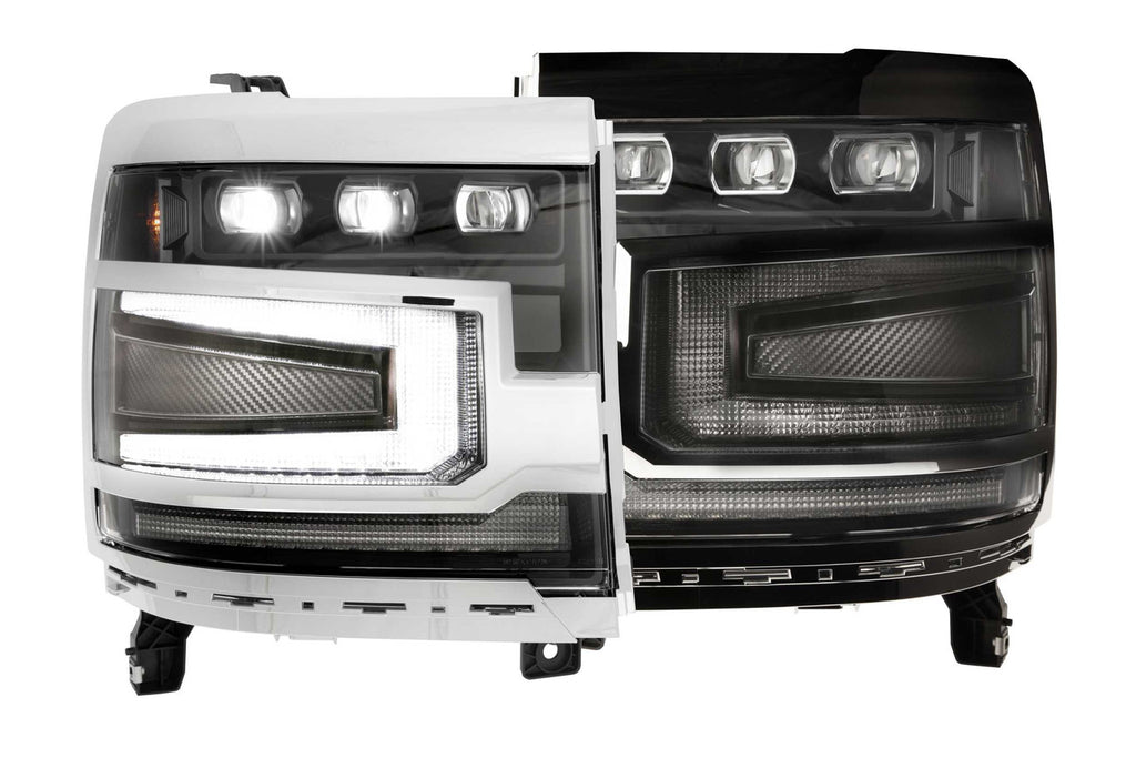 Morimoto XB Headlight Grille Trim Bezels: LF542 (Pair - Unfinished) - Apollo Off-Road
