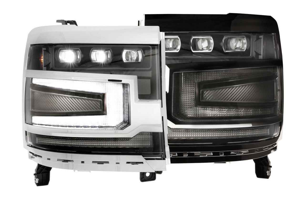 Morimoto XB Headlight Grille Trim Bezels: LF542 (Pair - Unfinished) - Apollo Off-Road