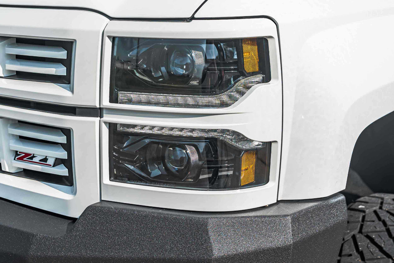 Morimoto XB Headlight Grille Trim Bezels: LF543 (Pair - Chrome) - Apollo Off-Road