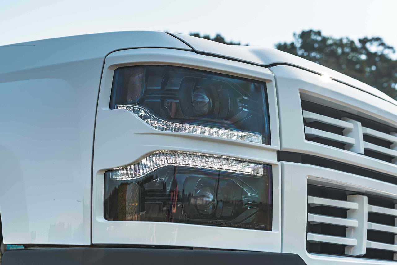 Morimoto XB Headlight Grille Trim Bezels: LF543 (Pair - Unfinished) - Apollo Off-Road