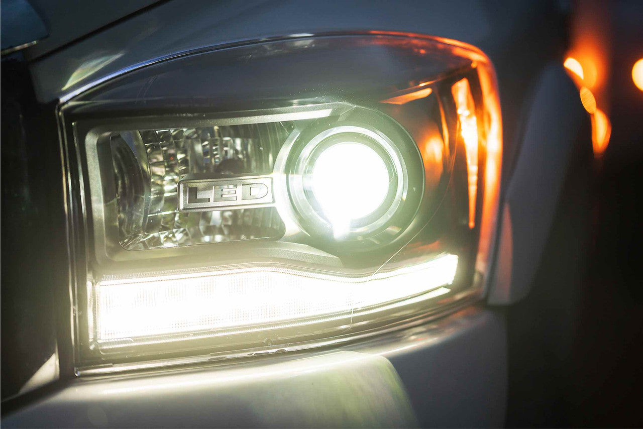 Morimoto XB Hybrid LED Headlights: Dodge Ram (06-08) (Pair - ASM) - Apollo Off-Road