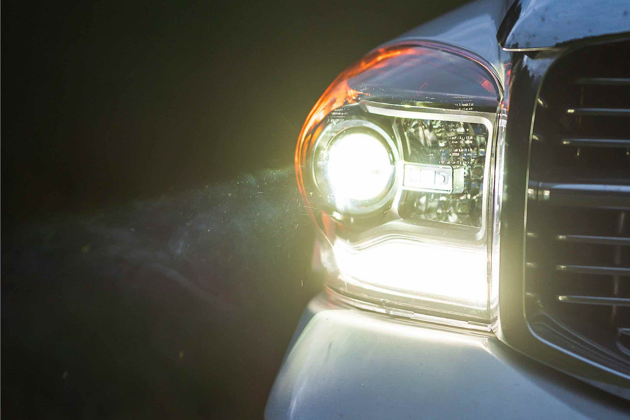 Morimoto XB Hybrid LED Headlights: Dodge Ram (06-08) (Pair - ASM) - Apollo Off-Road