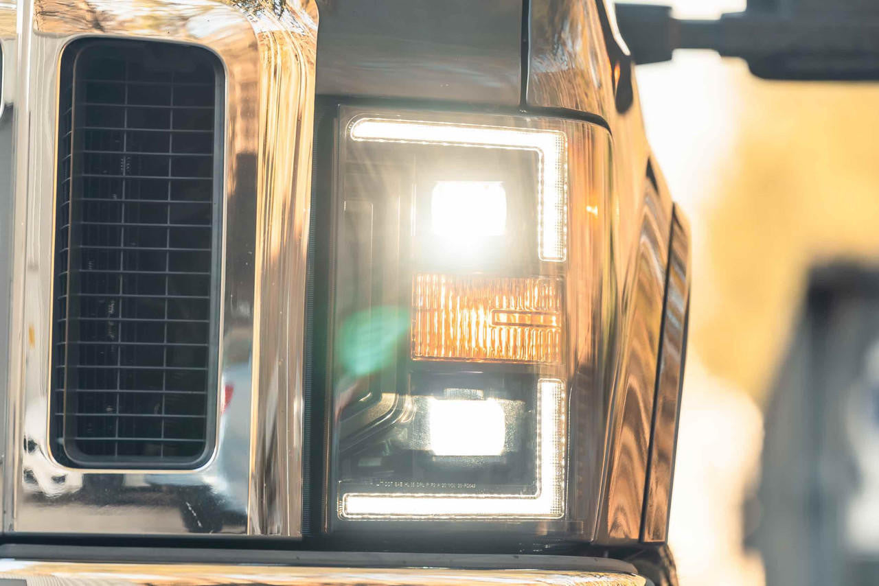 Morimoto XB Hybrid LED Headlights: Ford Super Duty (08-10) (Pair - ASM) - Apollo Off-Road
