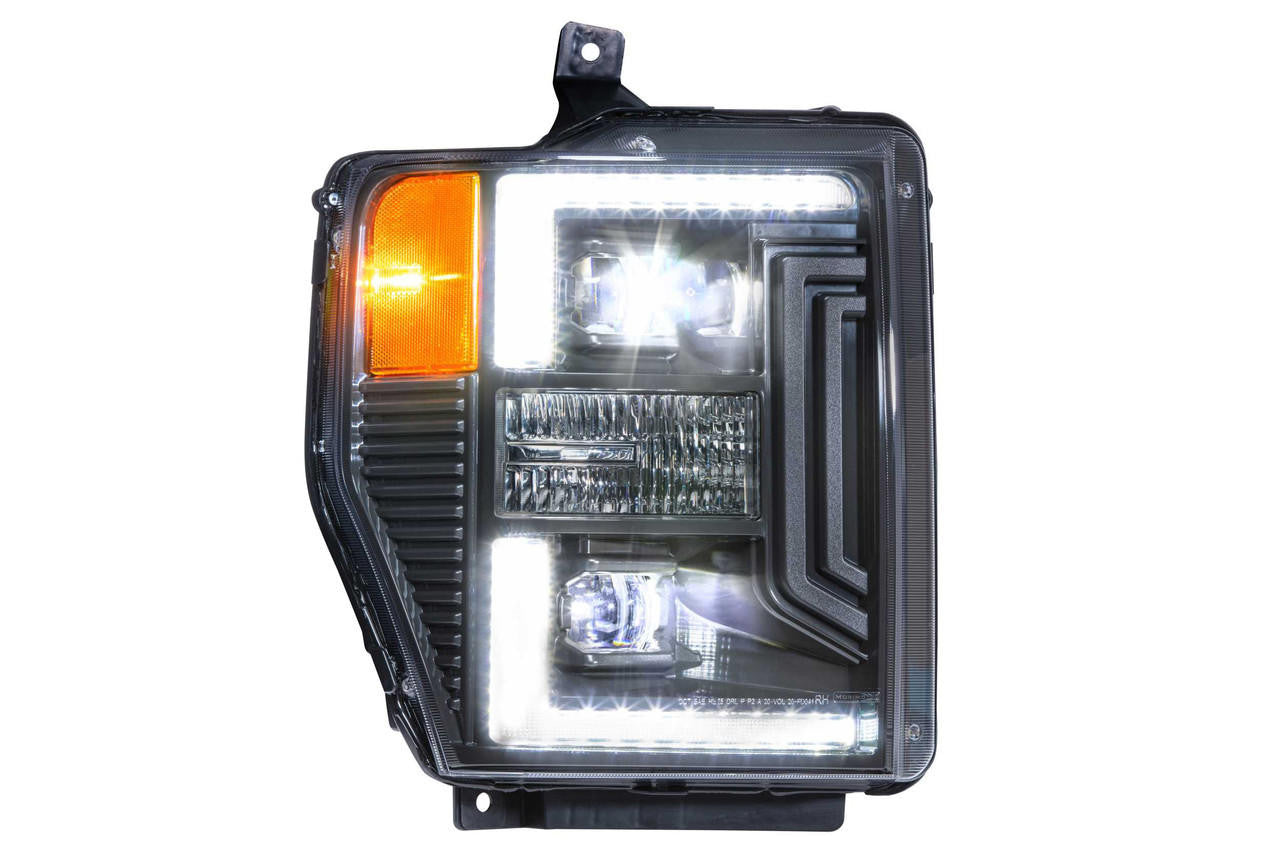 Morimoto XB Hybrid LED Headlights: Ford Super Duty (08-10) (Pair - ASM) - Apollo Off-Road