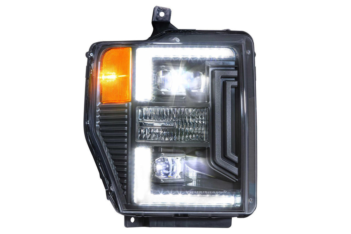 Morimoto XB Hybrid LED Headlights: Ford Super Duty (08-10) (Pair - ASM) - Apollo Off-Road