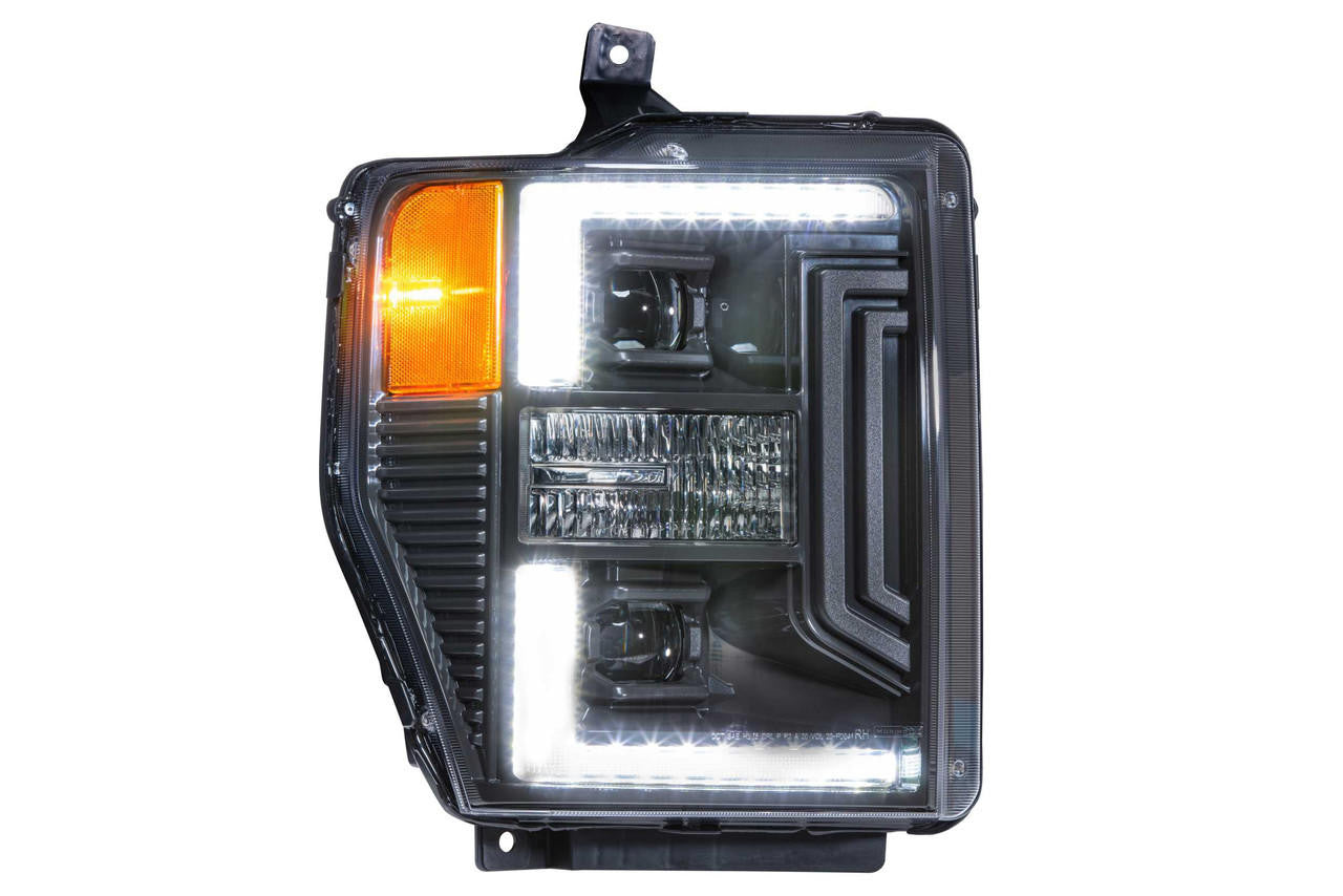 Morimoto XB Hybrid LED Headlights: Ford Super Duty (08-10) (Pair - ASM) - Apollo Off-Road