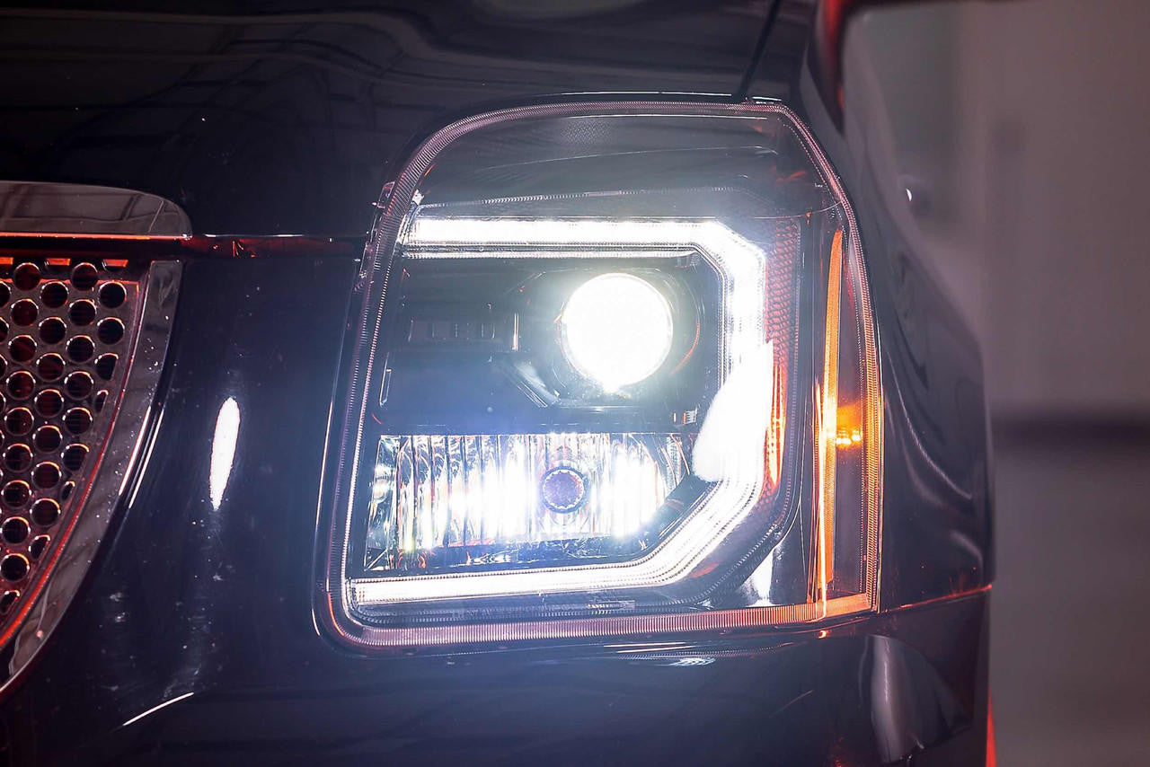 Morimoto XB Hybrid LED Headlights: GMC Yukon (07-14) (Pair - ASM) - Apollo Off-Road