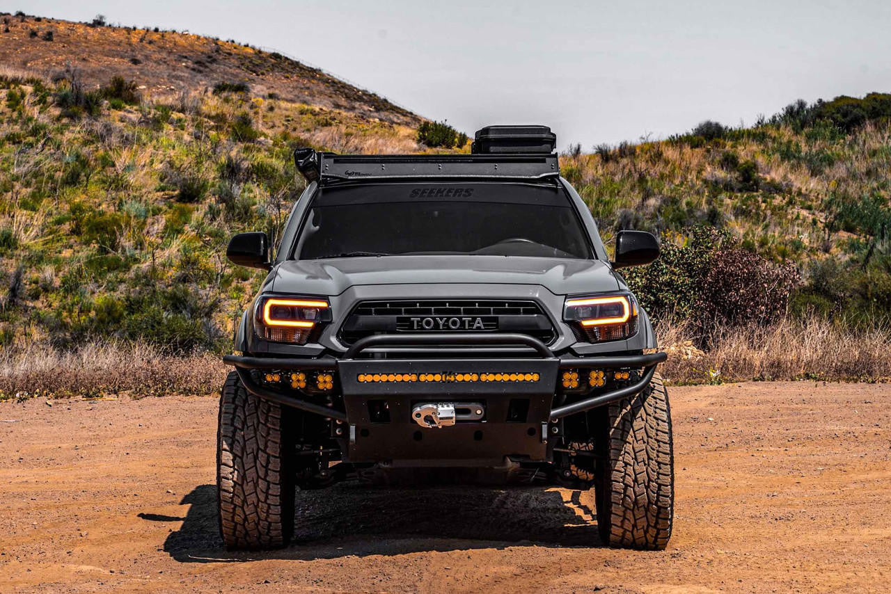 Morimoto XB Hybrid LED Headlights: Toyota Tacoma (12-15) (Pair - ASM - Amber DRL) - Apollo Off-Road