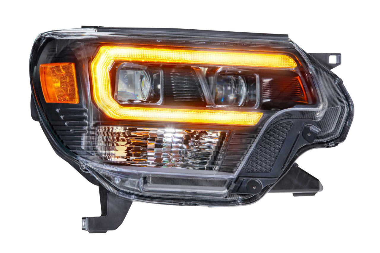 Morimoto XB Hybrid LED Headlights: Toyota Tacoma (12-15) (Pair - ASM - Amber DRL) - Apollo Off-Road