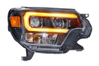 Morimoto XB Hybrid LED Headlights: Toyota Tacoma (12-15) (Pair - ASM - Amber DRL) - Apollo Off-Road