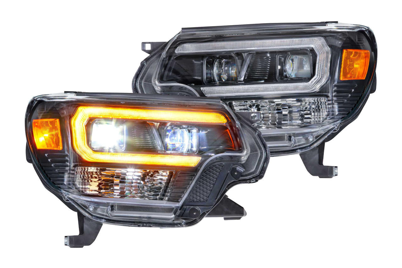 Morimoto XB Hybrid LED Headlights: Toyota Tacoma (12-15) (Pair - ASM - Amber DRL) - Apollo Off-Road