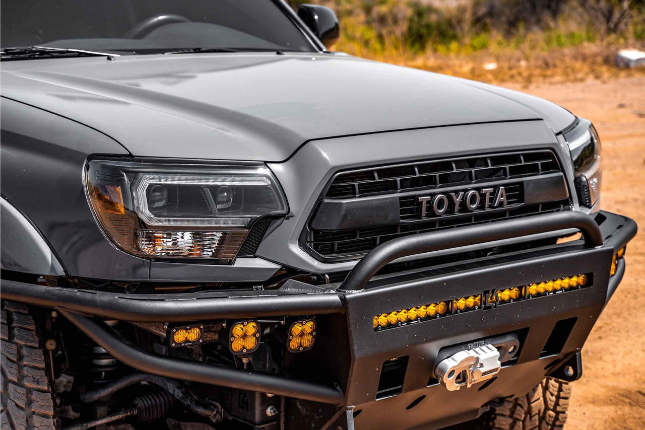 Morimoto XB Hybrid LED Headlights: Toyota Tacoma (12-15) (Pair - ASM - Amber DRL) - Apollo Off-Road