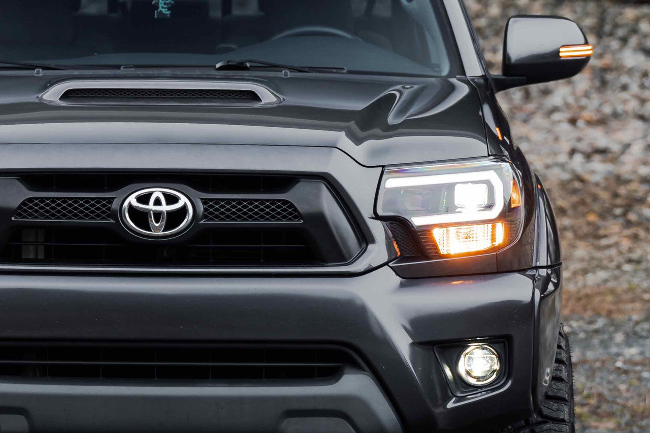 Morimoto XB Hybrid LED Headlights: Toyota Tacoma (12-15) (Pair - Smoked) - Apollo Off-Road