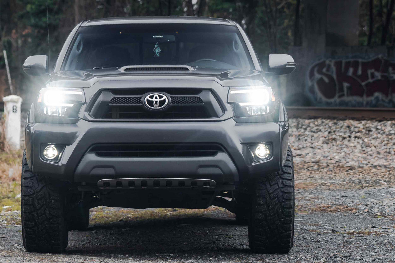 Morimoto XB Hybrid LED Headlights: Toyota Tacoma (12-15) (Pair - Smoked) - Apollo Off-Road