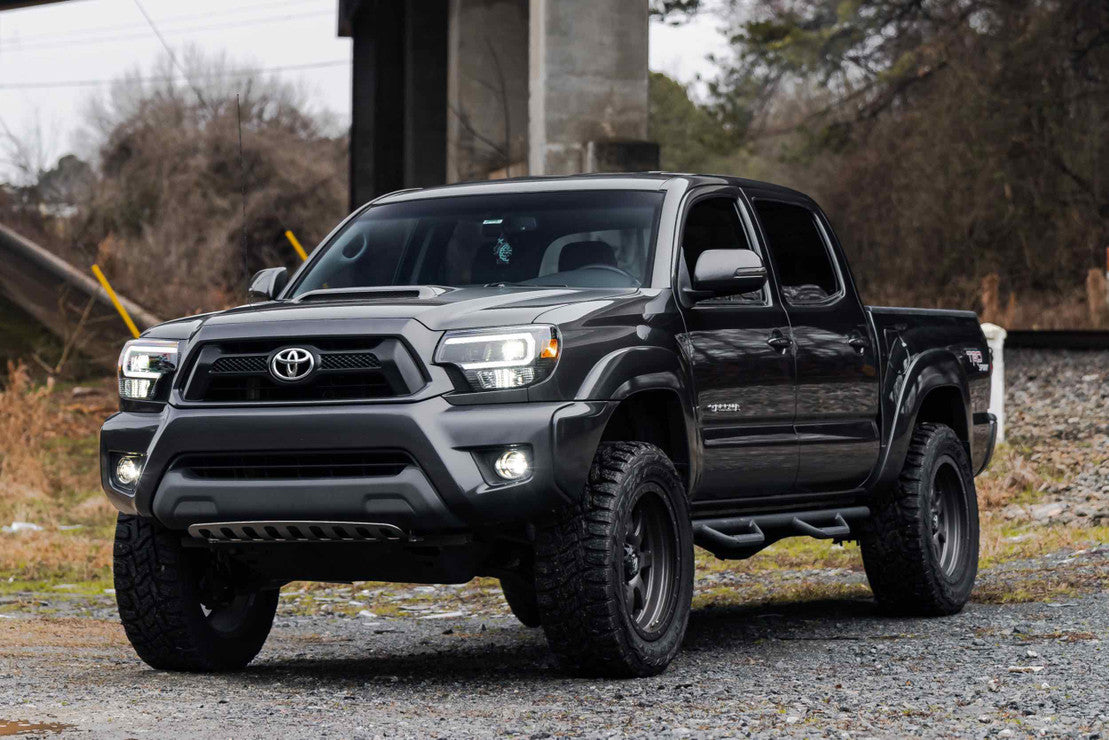 Morimoto XB Hybrid LED Headlights: Toyota Tacoma (12-15) (Pair - Smoked) - Apollo Off-Road