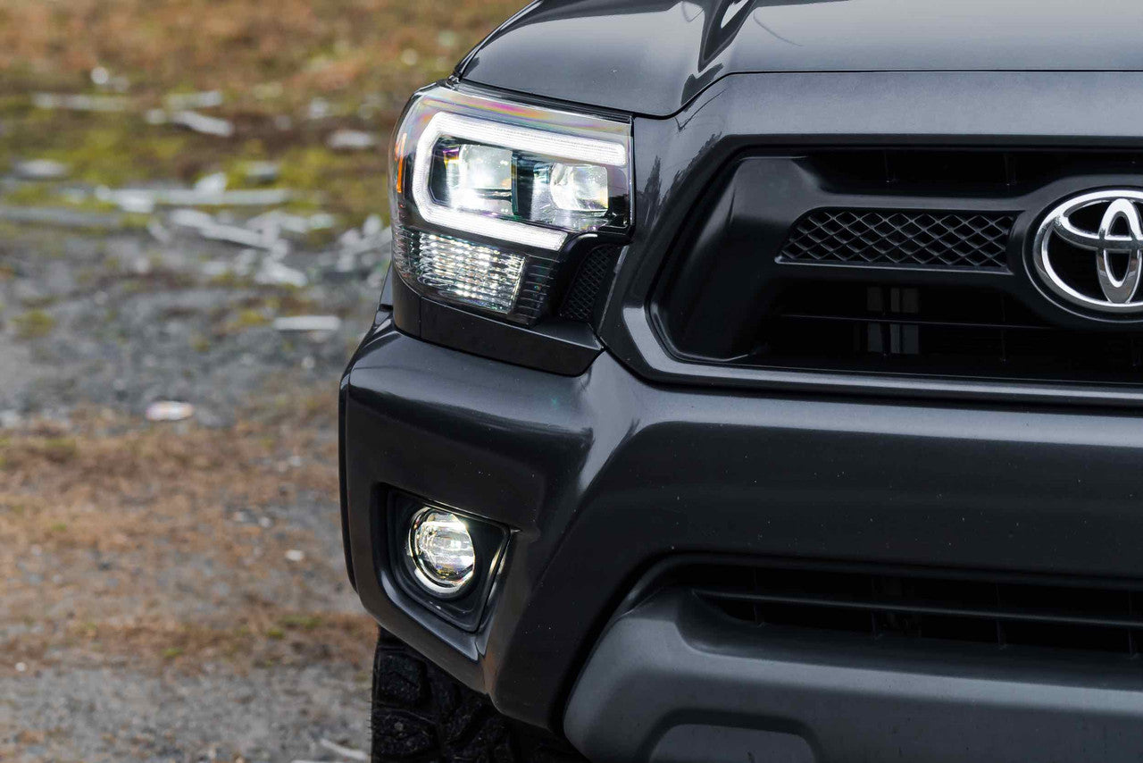 Morimoto XB Hybrid LED Headlights: Toyota Tacoma (12-15) (Pair - Smoked) - Apollo Off-Road