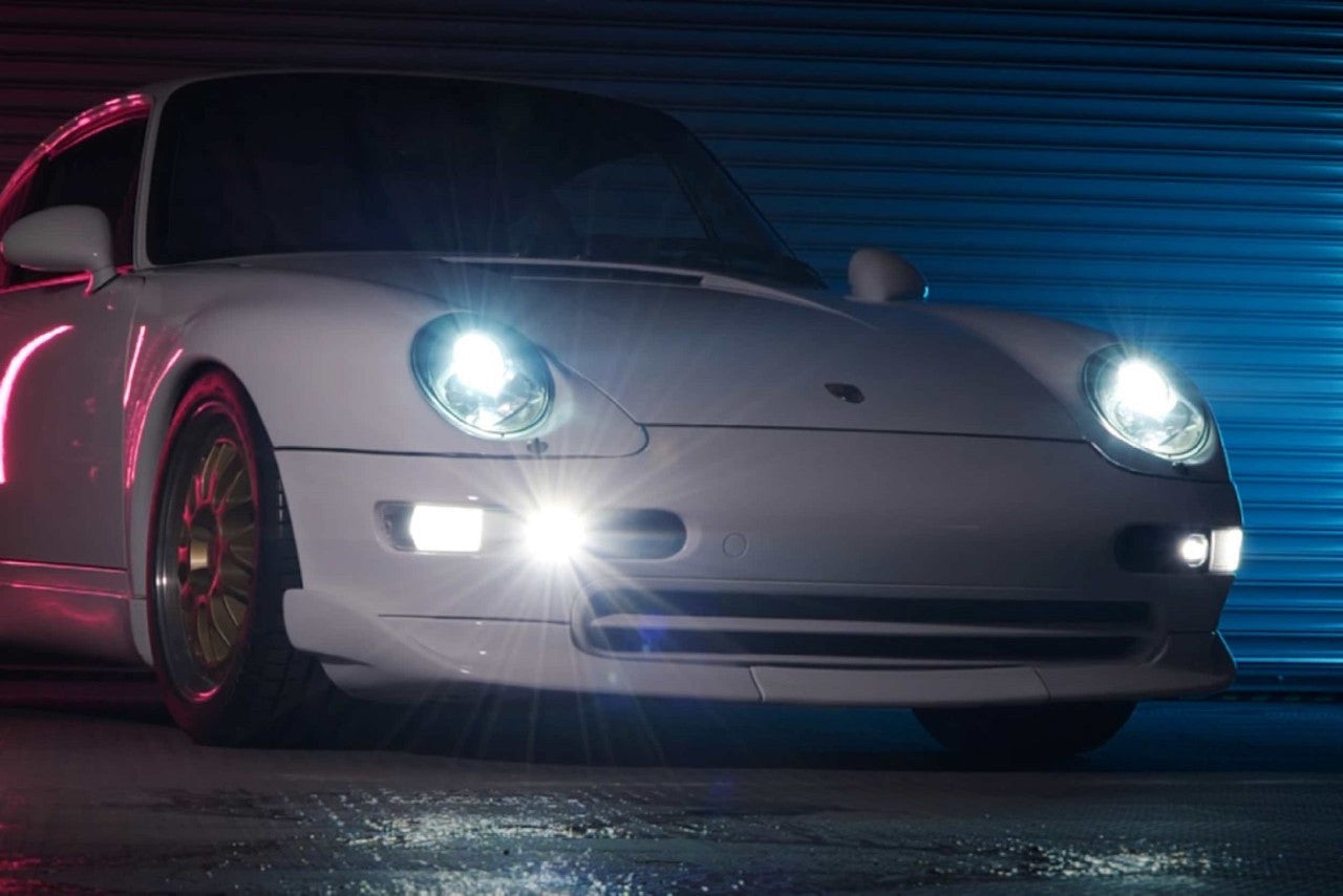Morimoto XB LED Fogs: Type Porsche 993 (Pair - Paintable) - Apollo Off-Road