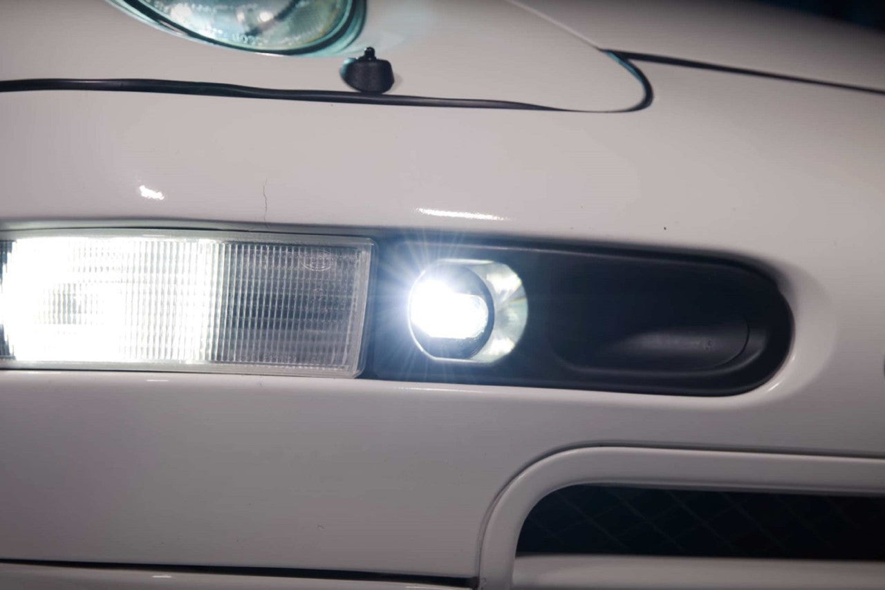 Morimoto XB LED Fogs: Type Porsche 993 (Pair - Paintable) - Apollo Off-Road