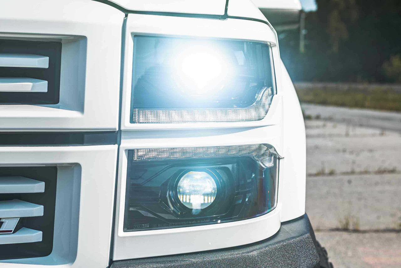 Morimoto XB LED Headlights: Chevrolet Silverado 1500 (14-15) (Pair - ASM) - Apollo Off-Road