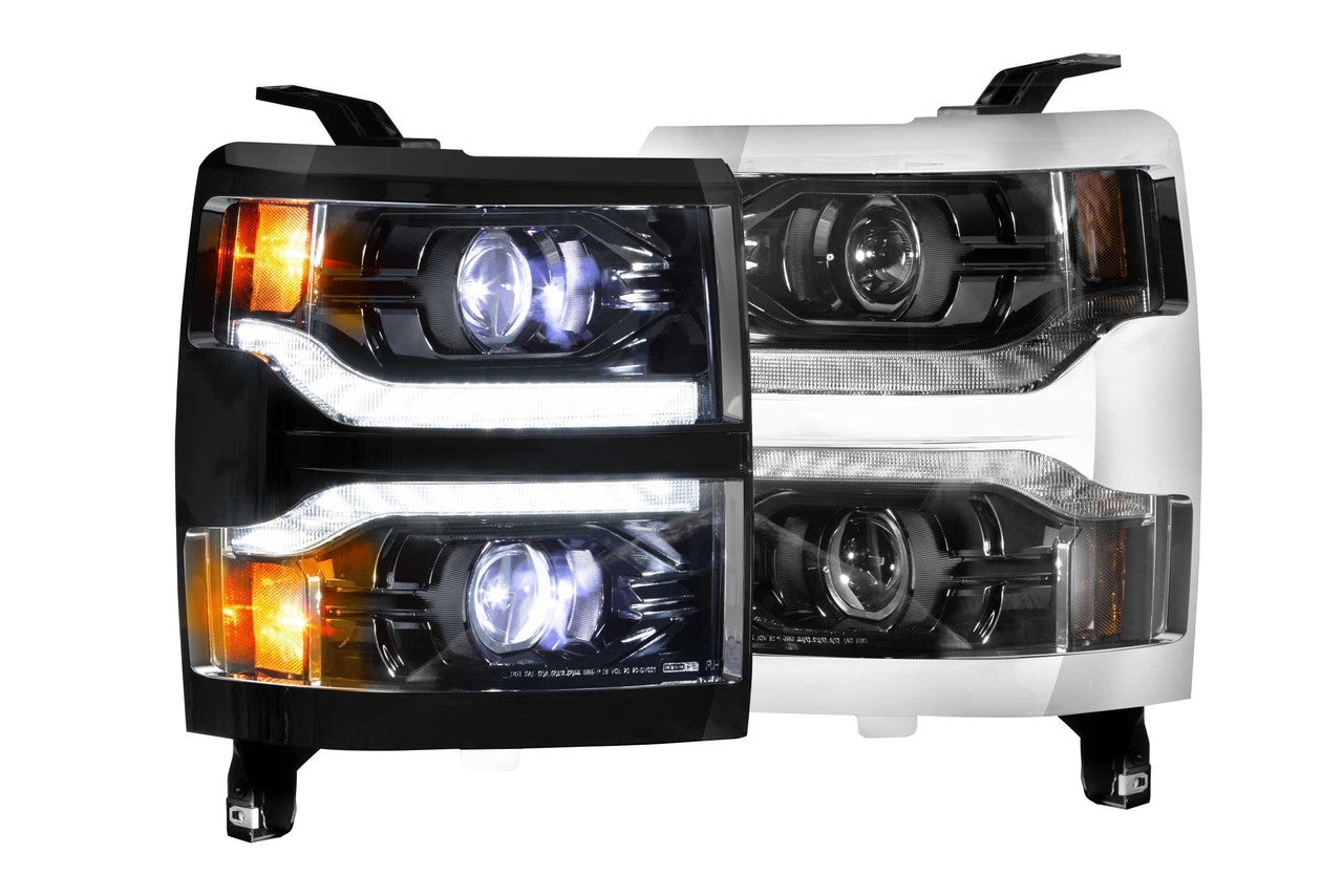 Morimoto XB LED Headlights: Chevrolet Silverado 1500 (14-15) (Pair - ASM) - Apollo Off-Road