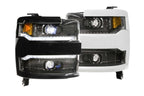 Morimoto XB LED Headlights: Chevrolet Silverado HD (15-19) (Pair - ASM) - Apollo Off-Road