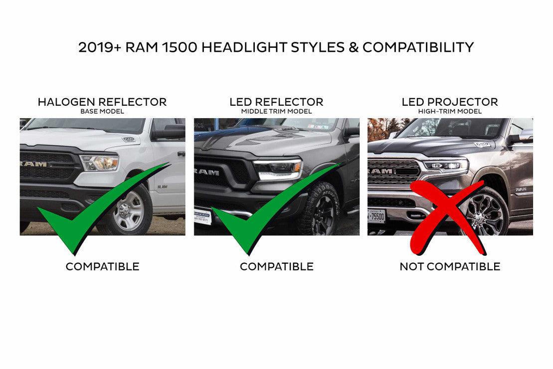 Morimoto XB LED Headlights: Dodge Ram 1500 (2019+) (Pair - ASM)(Gen 2) - Apollo Off-Road