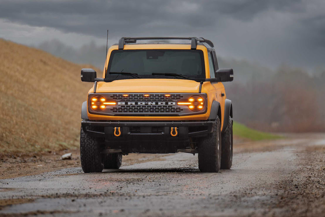 Morimoto XB LED Headlights: Ford Bronco (21+) (Pair - Amber DRL) - Apollo Off-Road