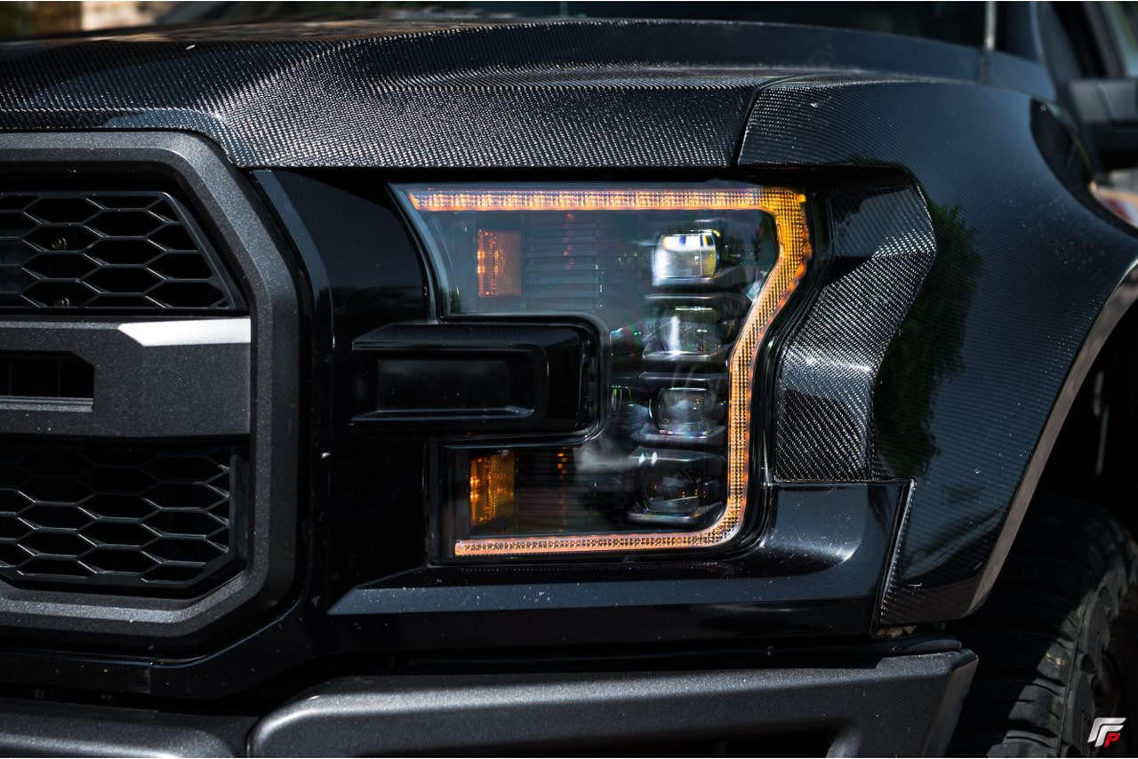Morimoto XB LED Headlights: Ford F-150 (15-17) and Raptor (17-20), Amber DRL - Apollo Off-Road